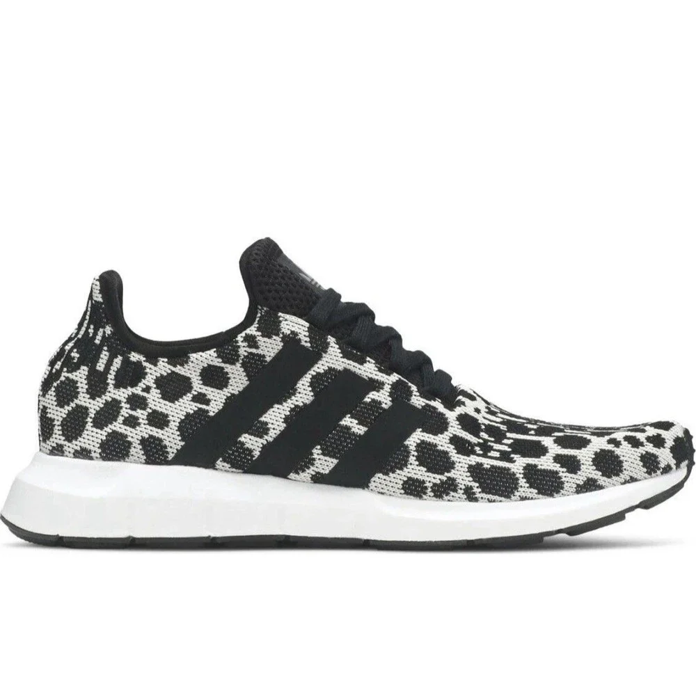 US Size 7- Adidas Women's SWIFT RUN 1.0 Running Shoes JR0634 `Cheetah Print` NEW